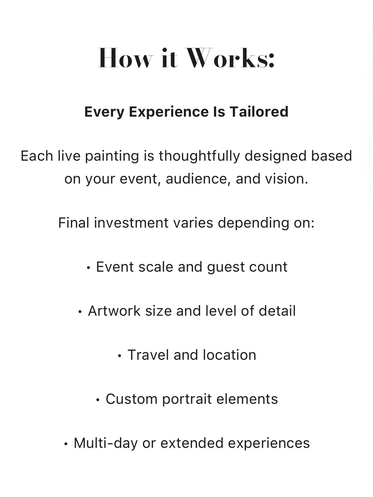 Custom live painting experience for weddings charity galas and corporate events by ShenShen210