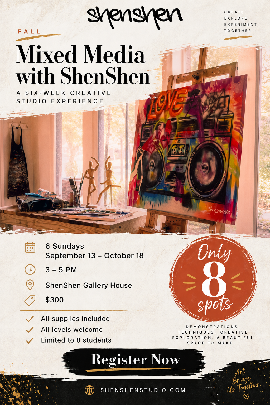 6-Week Mixed Media Class with ShenShen